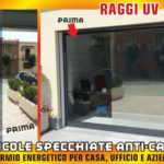 Pellicole a specchio Anti Calore, ideali per abbattere l'assorbimento di raggi UV fino al 75%.specchiate abbattimento raggi UV