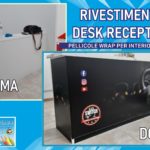 Rivestimento DESK con stampa digitale su PVC adesivo.